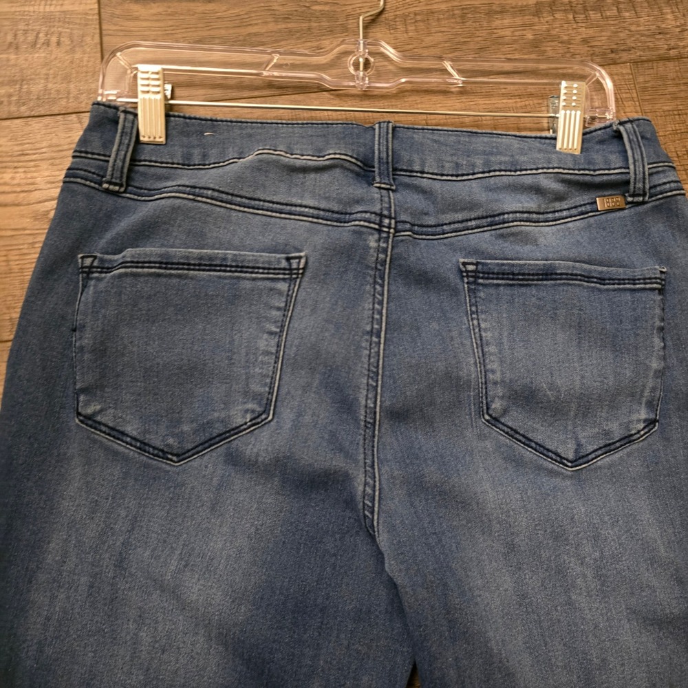 1822 Denim Womens High Rise Skinny Jeans Medium‎ Wash Blue Stretch Denim - Picture 3 of 7